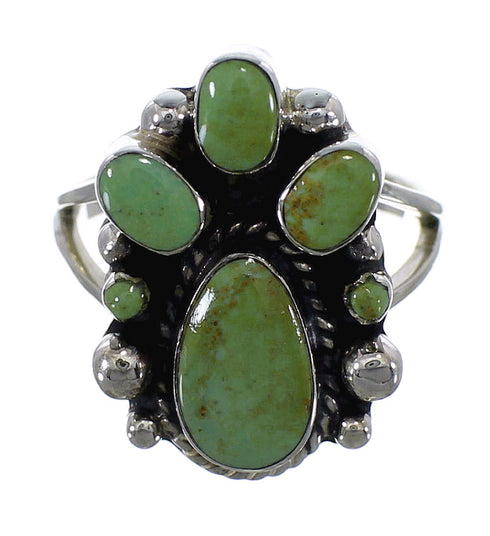 Turquoise Authentic Sterling Silver Ring Size 5-3/4 RX60418
